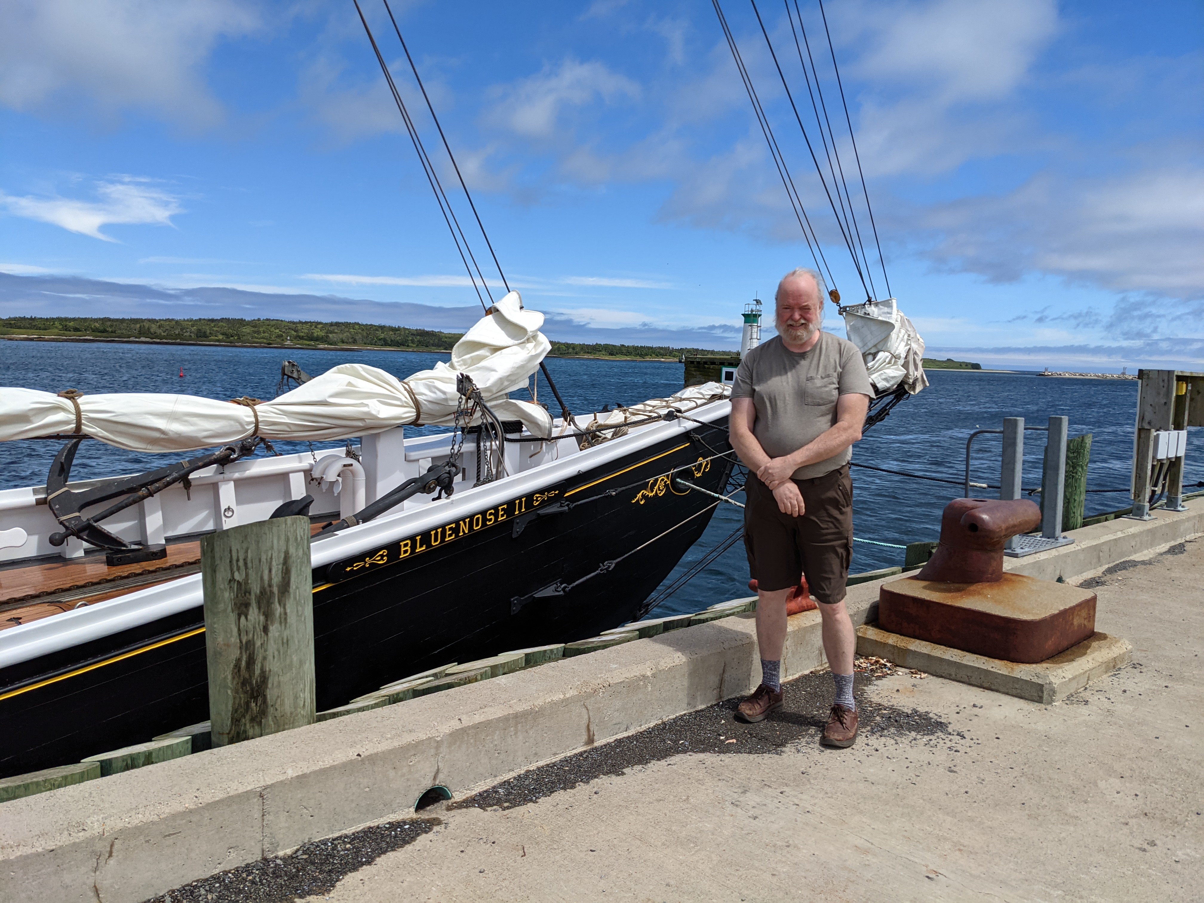 Stephen Franks at Canso harbour